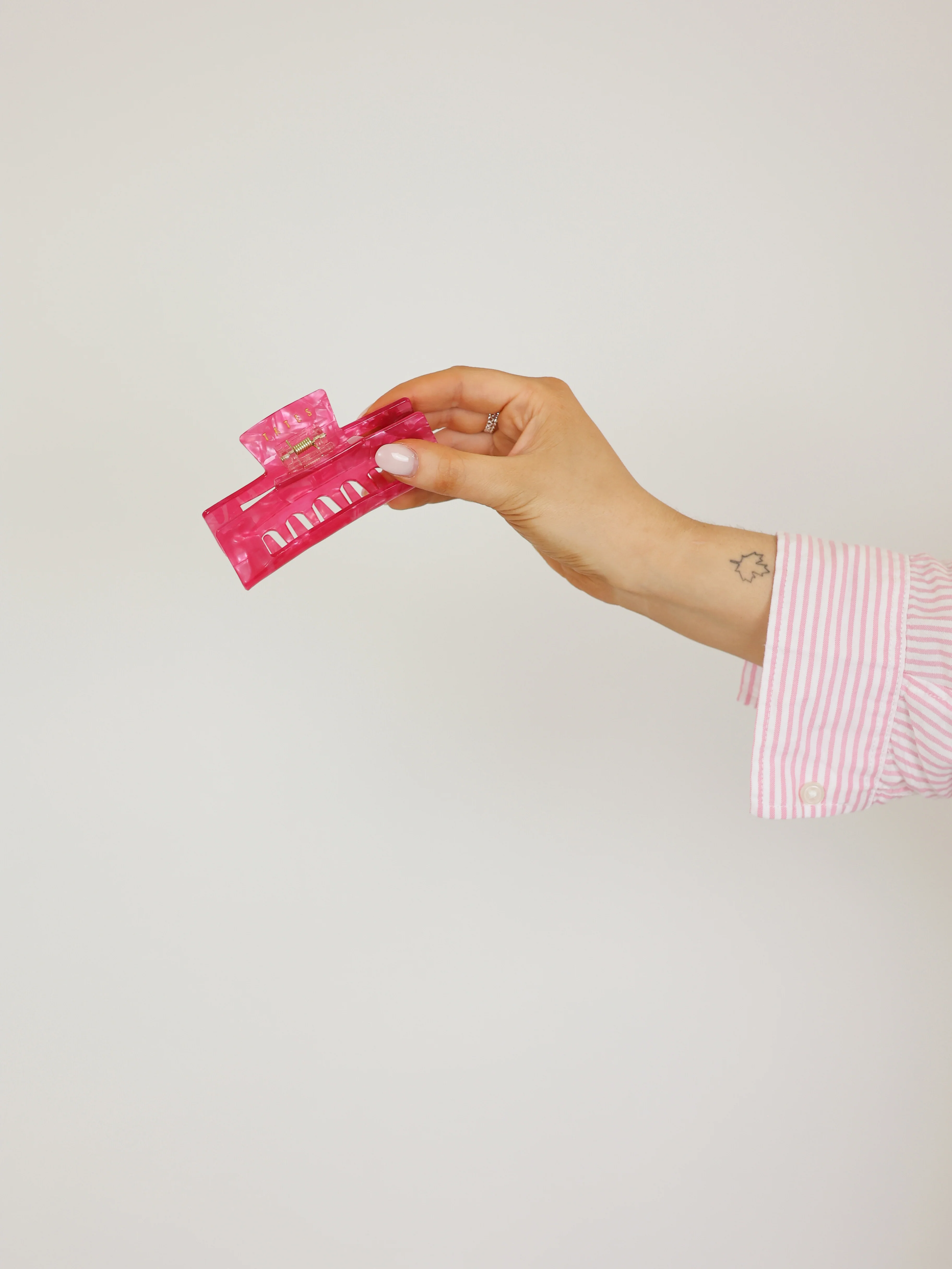 Hot pink Haarklammer midi - Image 4