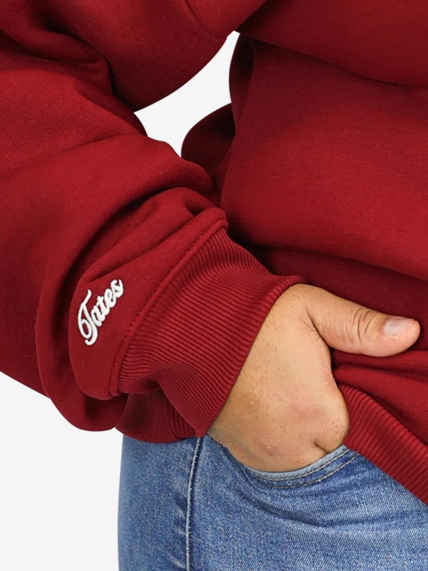 Regular Waistband Sweater – Cranberry - Image 4