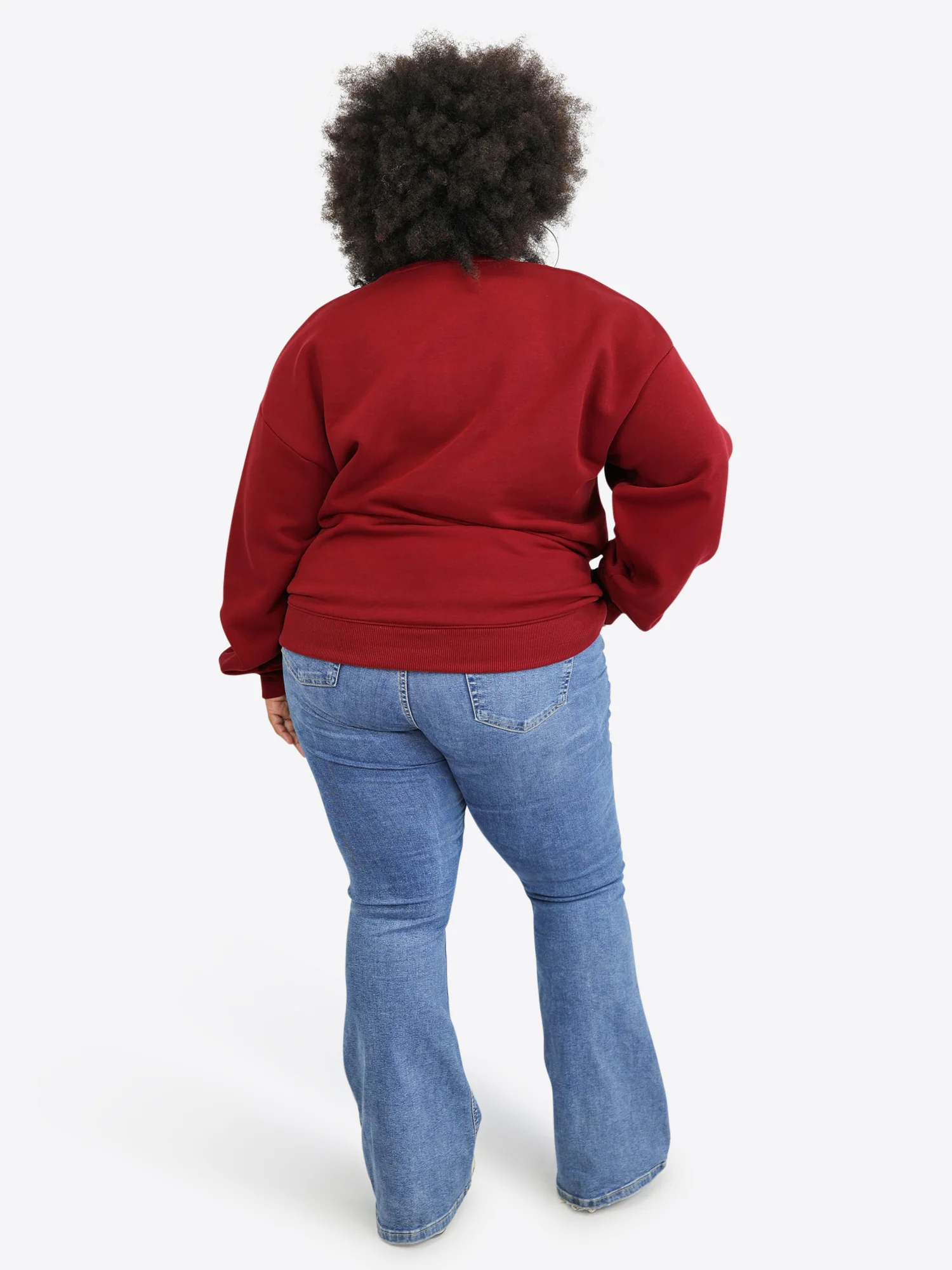 Regular Waistband Sweater – Cranberry - Image 5