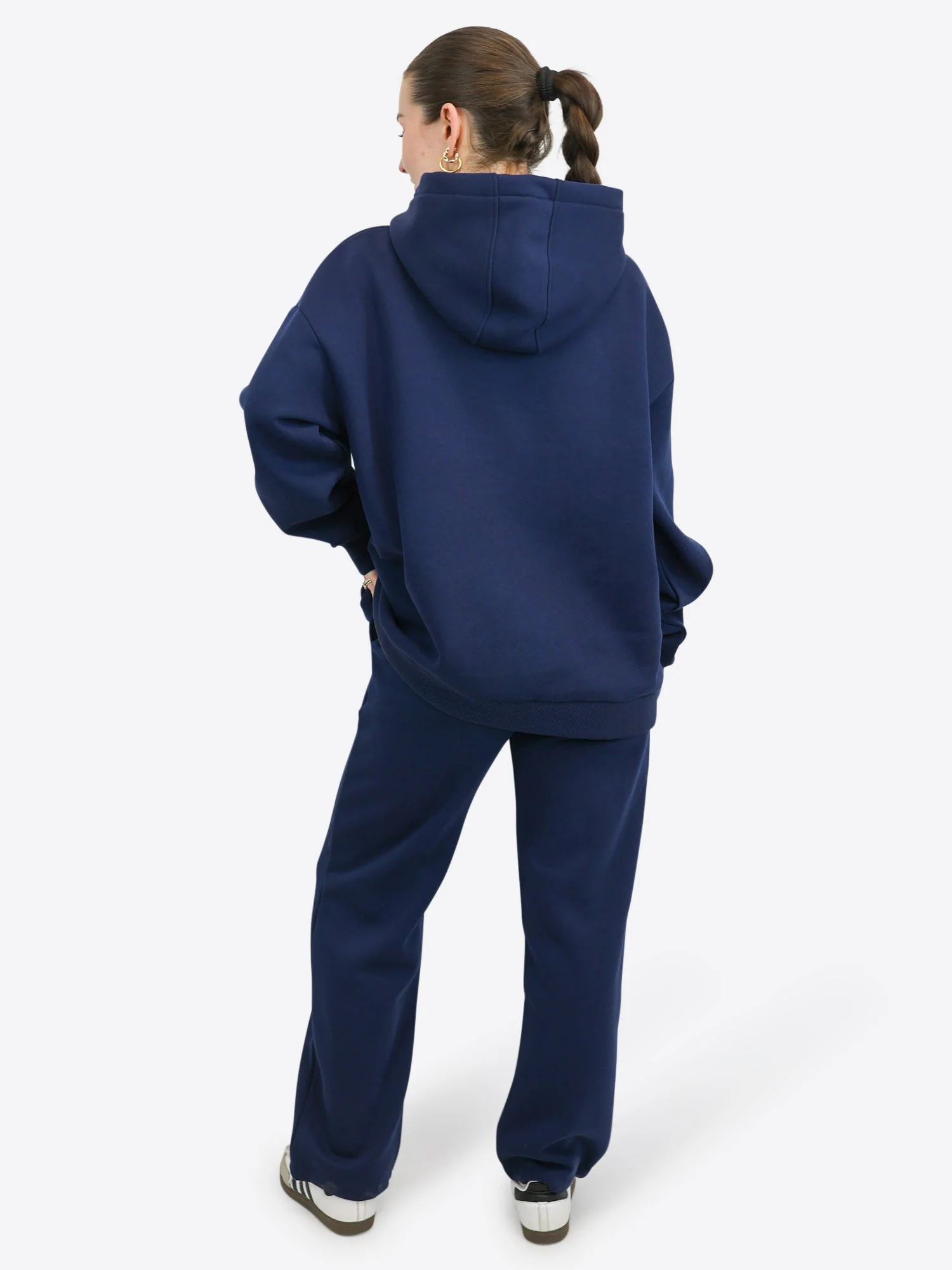 Wide Waistband Hoodie 2.0 – Midnight Blue - Image 3