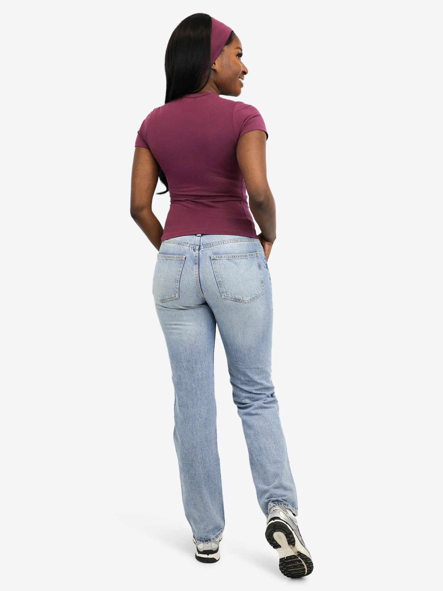 Slim T-Shirt – Aubergine - Image 3