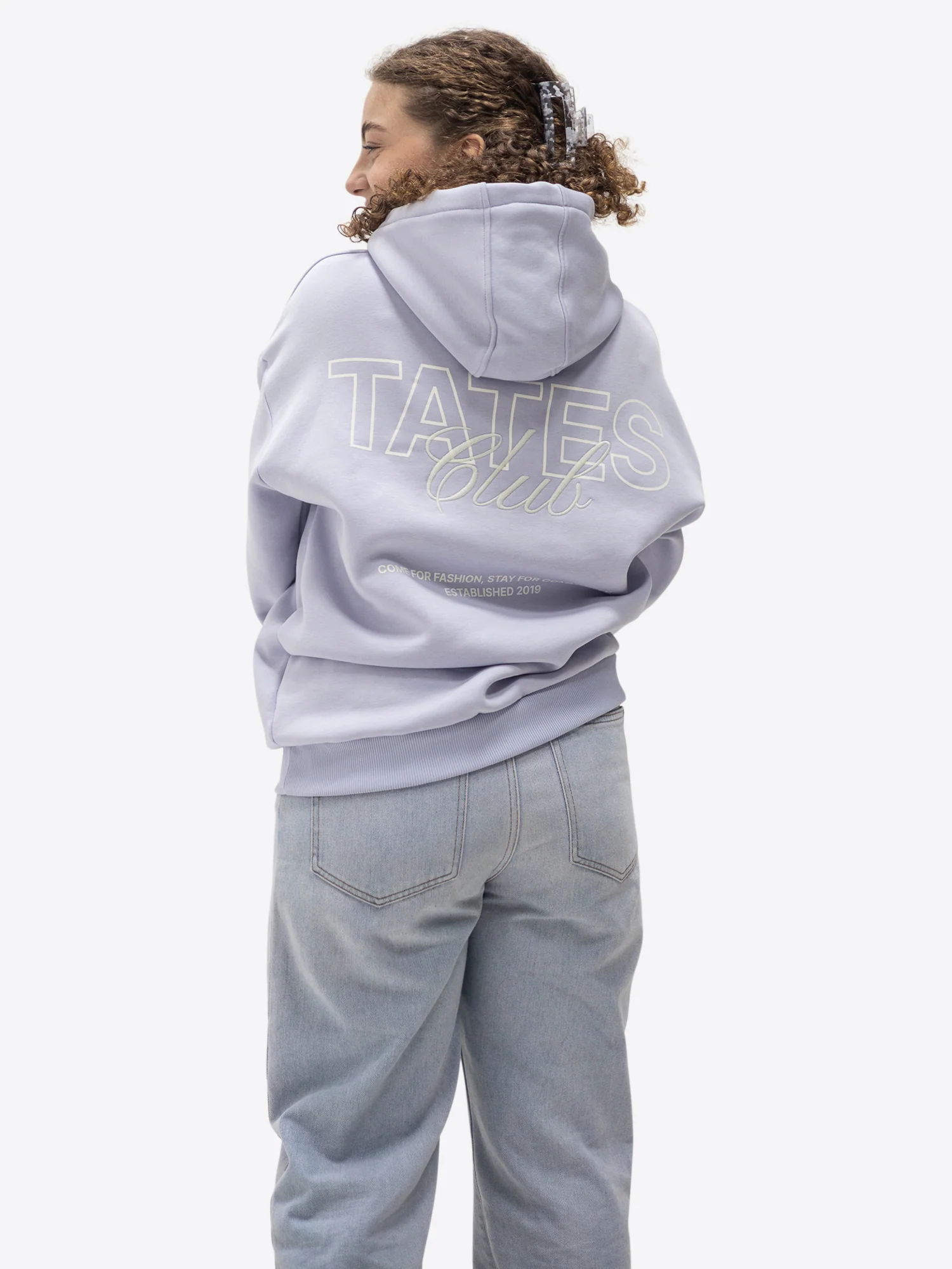 TATES Club Hoodie – Flieder - Image 5